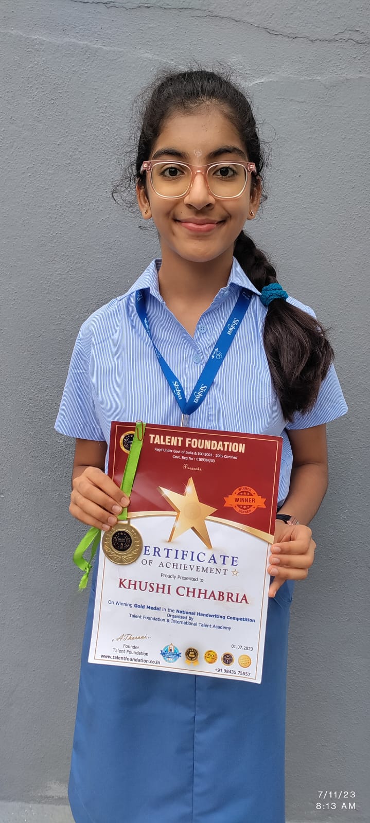 National Handwriting competition