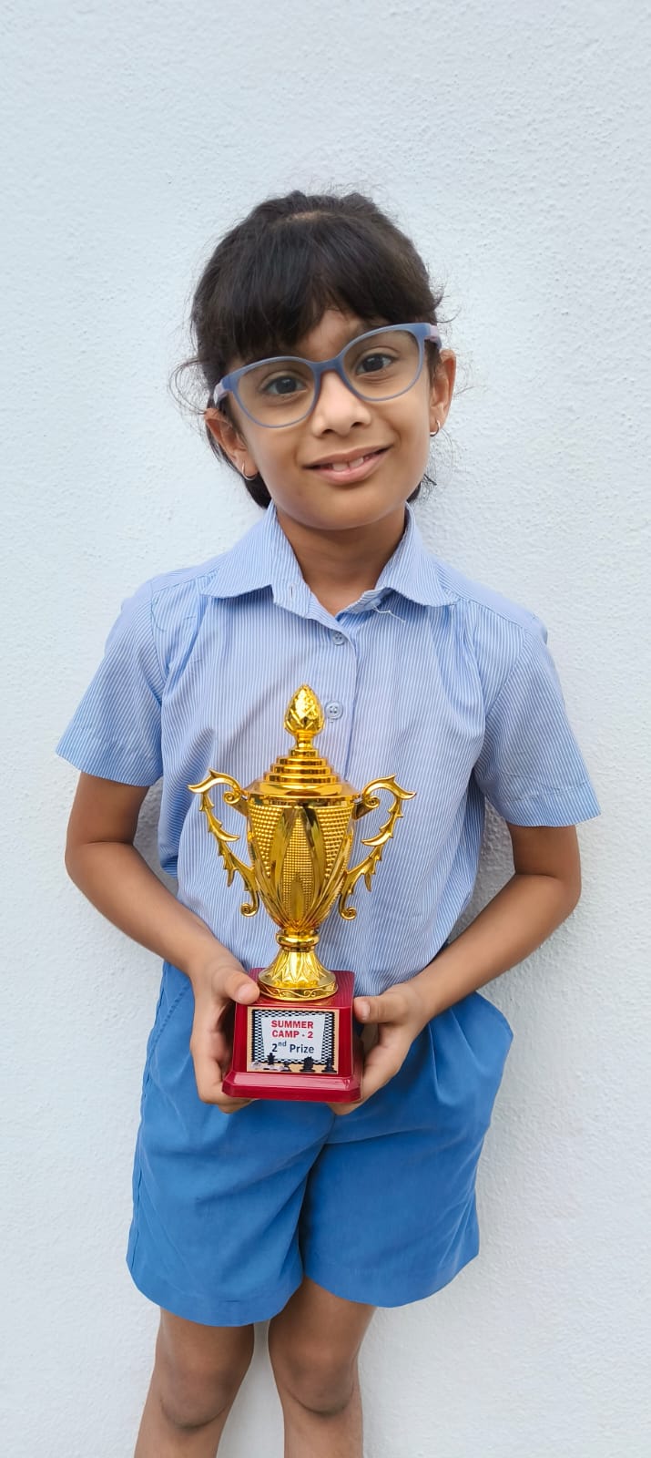 Liya Acharya of Class 3 won the 2nd place in the Chess Summer Camp 2024 conducted by the Madras Club.
