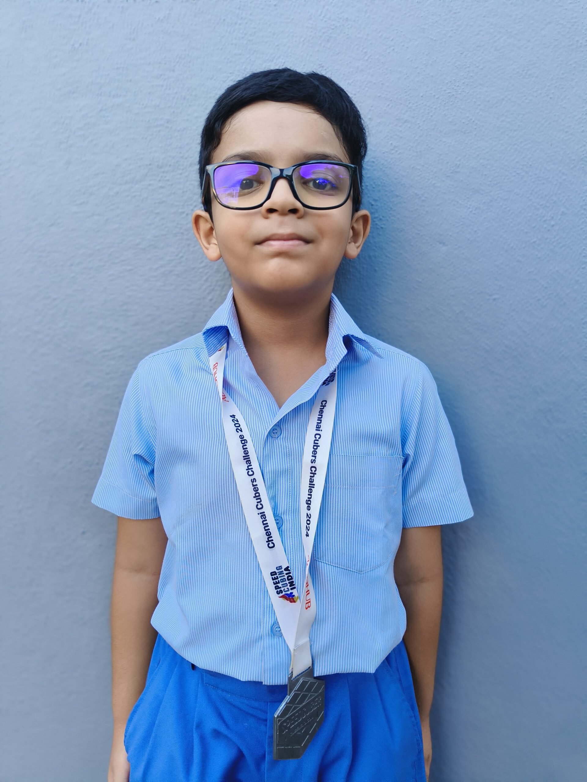 Rishi Kanwal Prasad of Class 2B placed second in Speed Cubing Competion