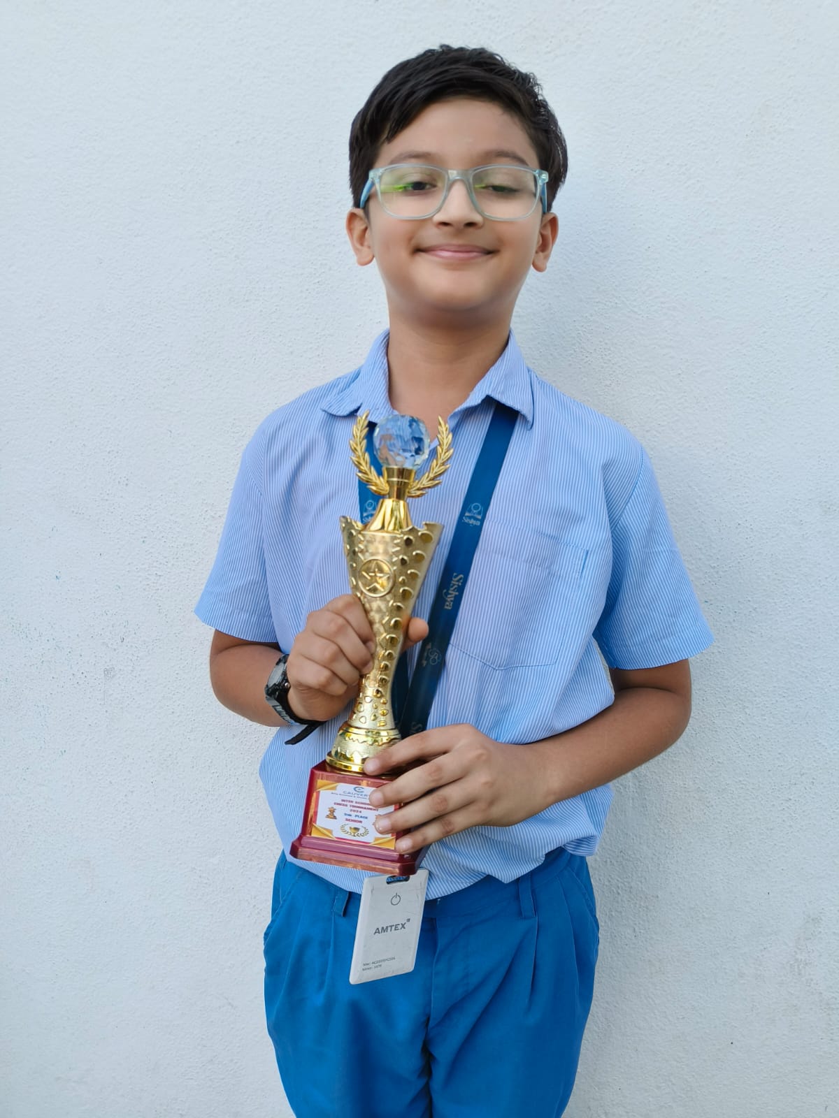 In the chess tournament hosted by Cauvery Academy for Arts and Music on 29th March 2024 Surya Venkitaraman Sanjeev of Class 7  placed 5 th  in the Senior Category.