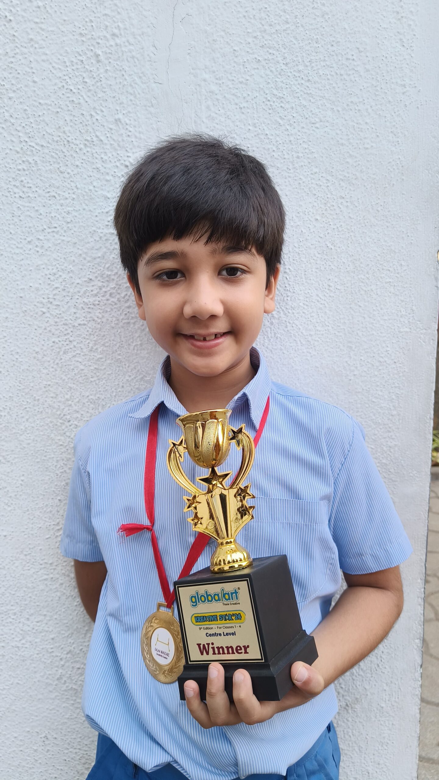 Shivansh Khemka of class 2 secured first place in the NATIONAL GLOBAL ART CREATIVE STAR FINALS conducted on 6.8.24