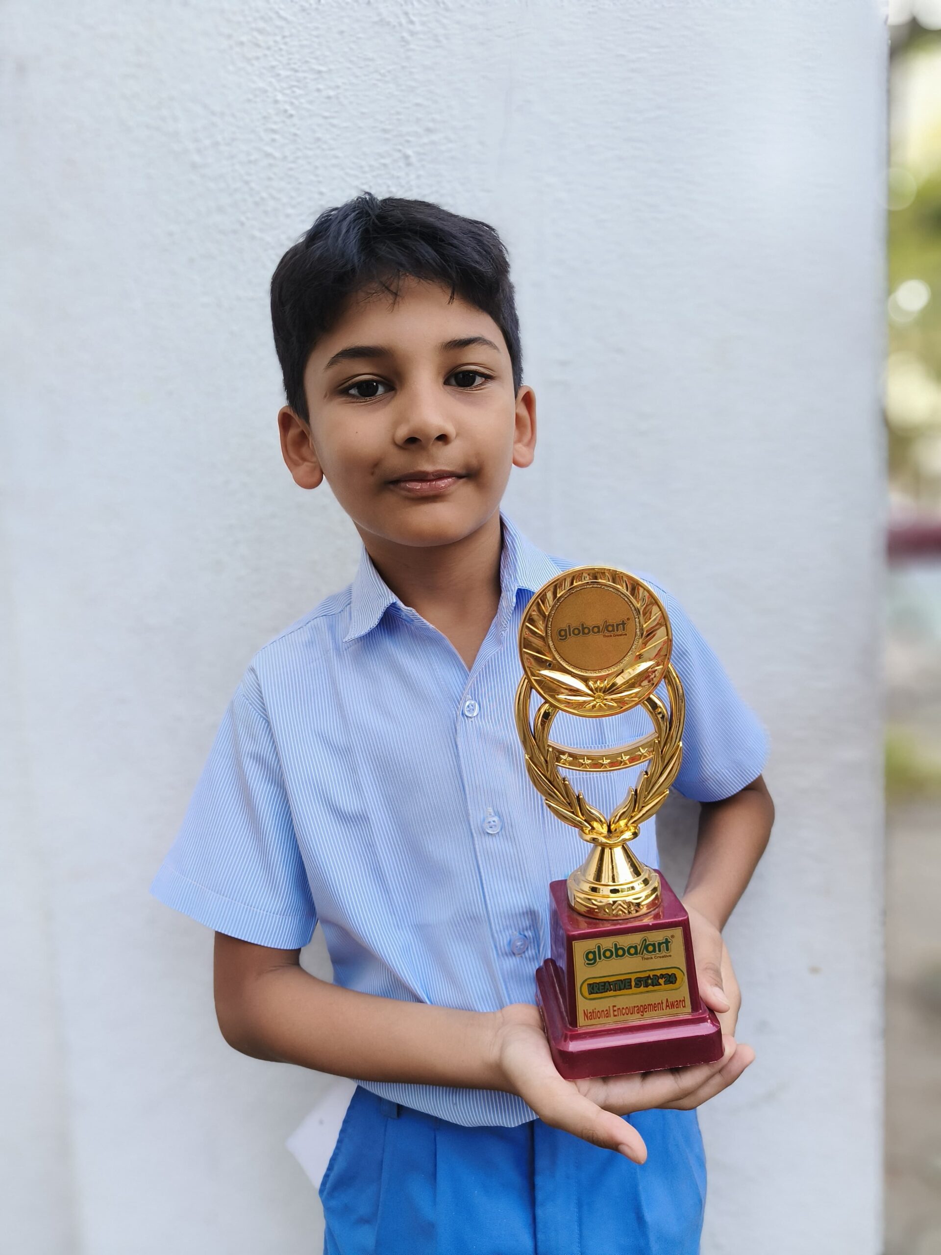 Khairav Vishnu of class 2 was awarded THE National Encouragement Award in the NATIONAL GLOBAL ART CREATIVE STAR FINALS conducted on 8.12.24