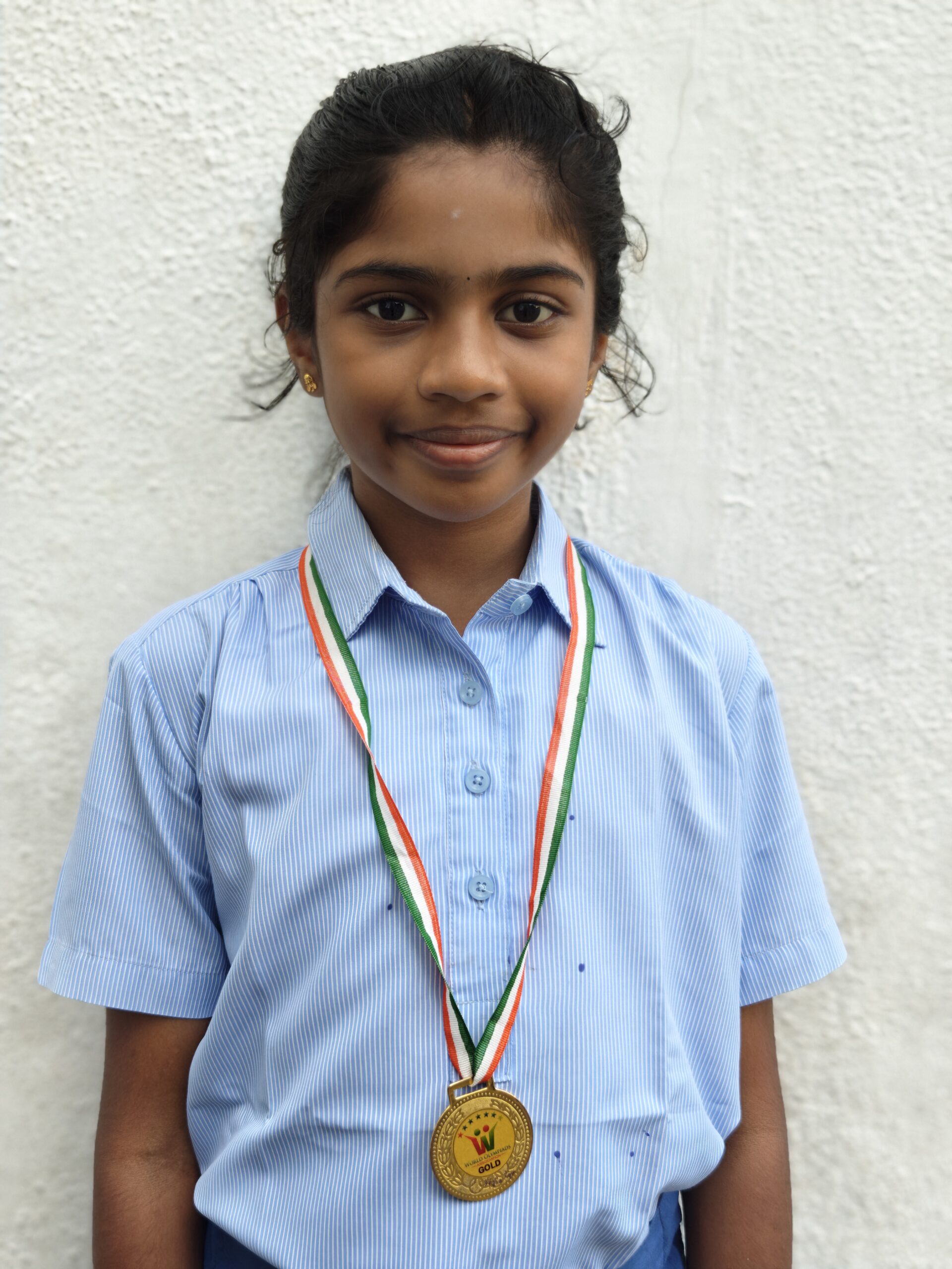 AADHIRA WON GOLD IN THE ENGLISH OLYMPIAD CONDUCTED BY WORLD OLYMPIAD ASSOCIATION FOR THE YEAR 2024 -2025