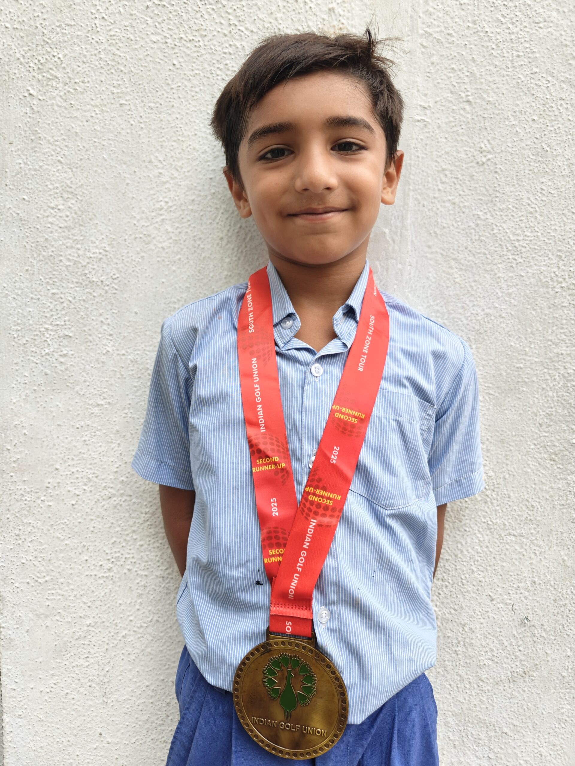 IN THE SOUTH ZONE GOLF CHAMPIONSHIP HELD AT KODAIKANAL GOLF CLUB, MADHAVA WON SILVER IN THE E CATEGORY FOR BOYS.