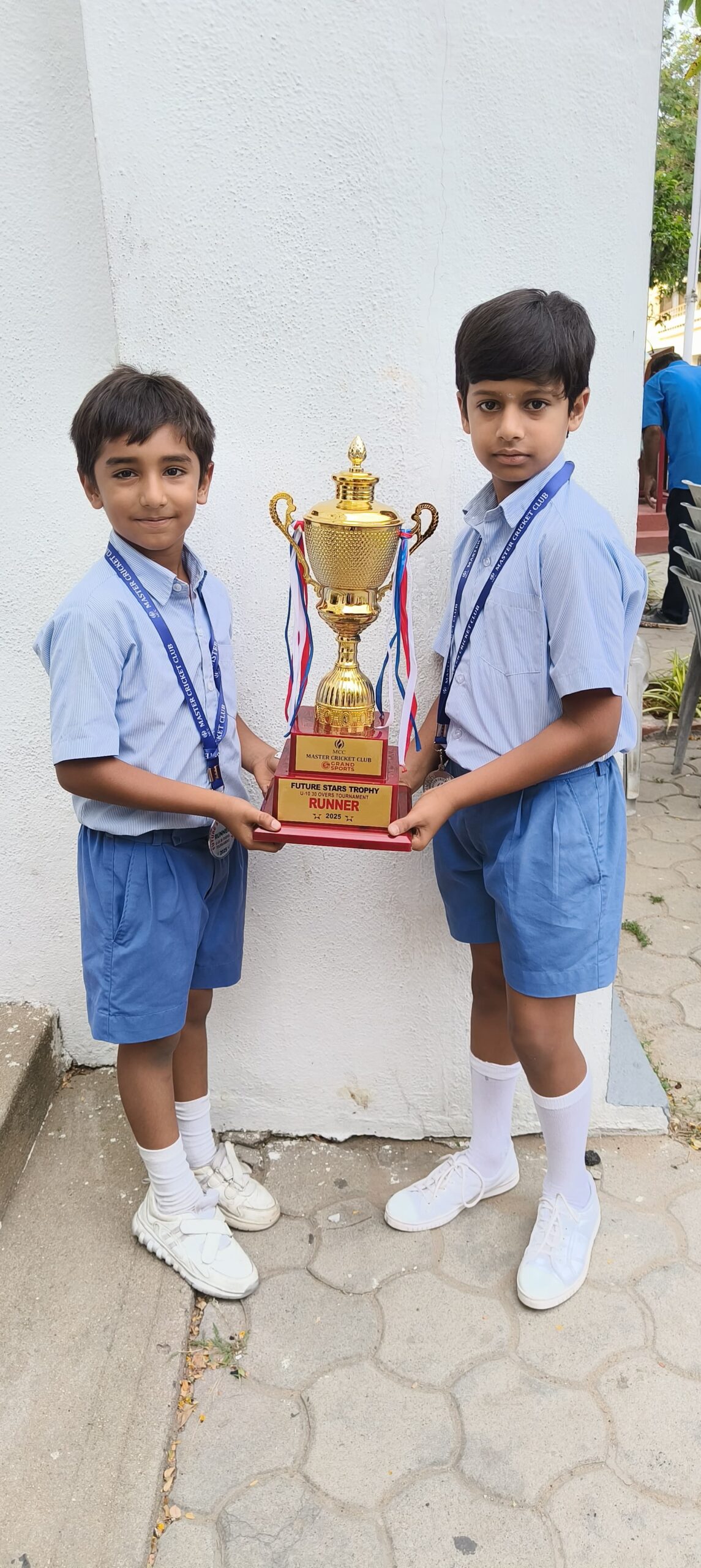 THESE TWO BOYS WERE PART OF THE PSCA TEAM, WHICH WAS THE RUNNERS UP IN THE UNDER-12 CRICKET TOURNAMENT CONDUCTED BY MASTER’S CRICKET CLUB AT LOYOLA COLLEGE.