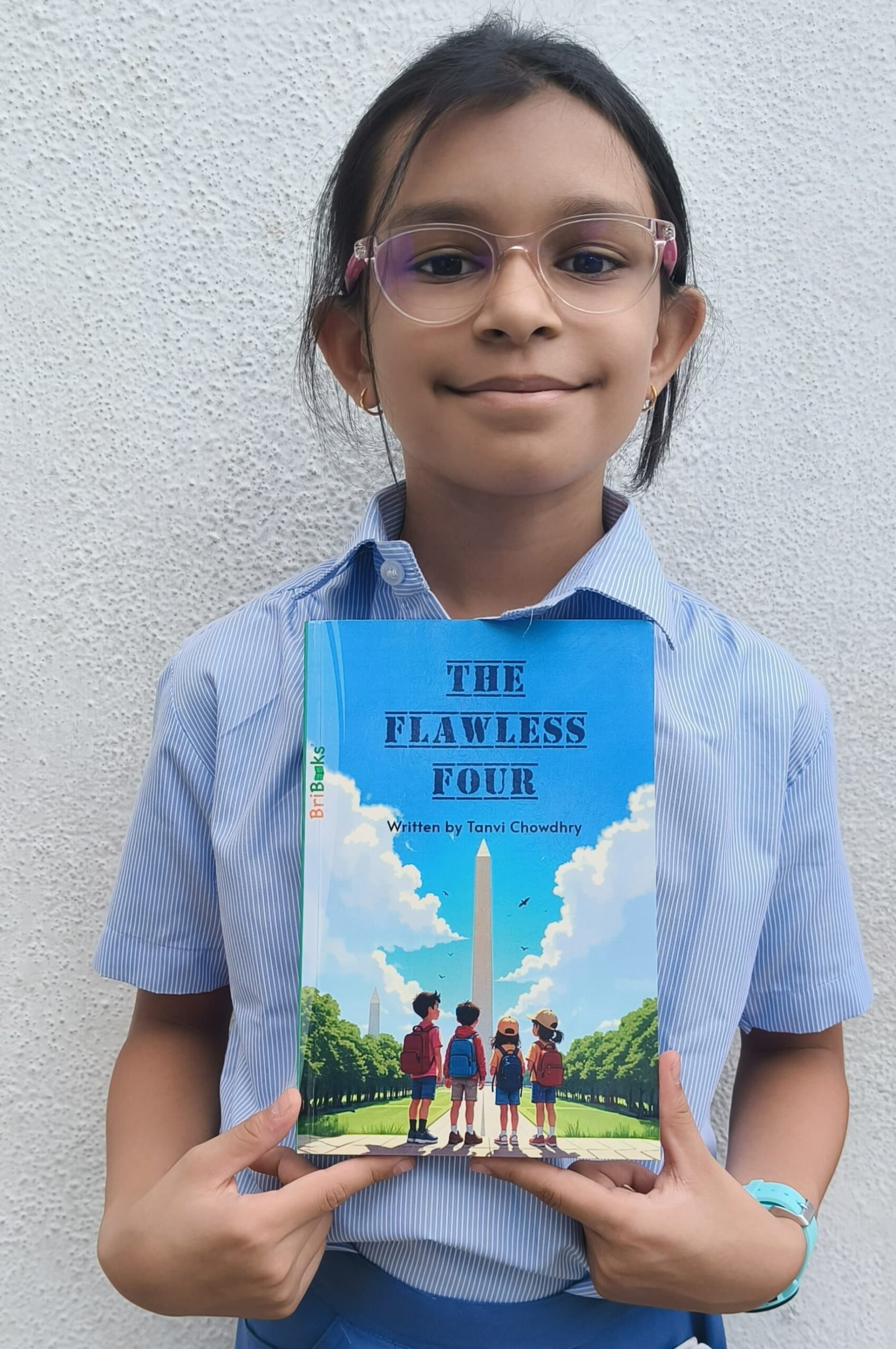 TANVI CHOWDHRY PUBLISHED A BOOK CALLED ‘THE FLAWLESS FOUR’ AND WON THE PUBLISHED AUTHOR CERTIFICATE BY BRIBOOKS.