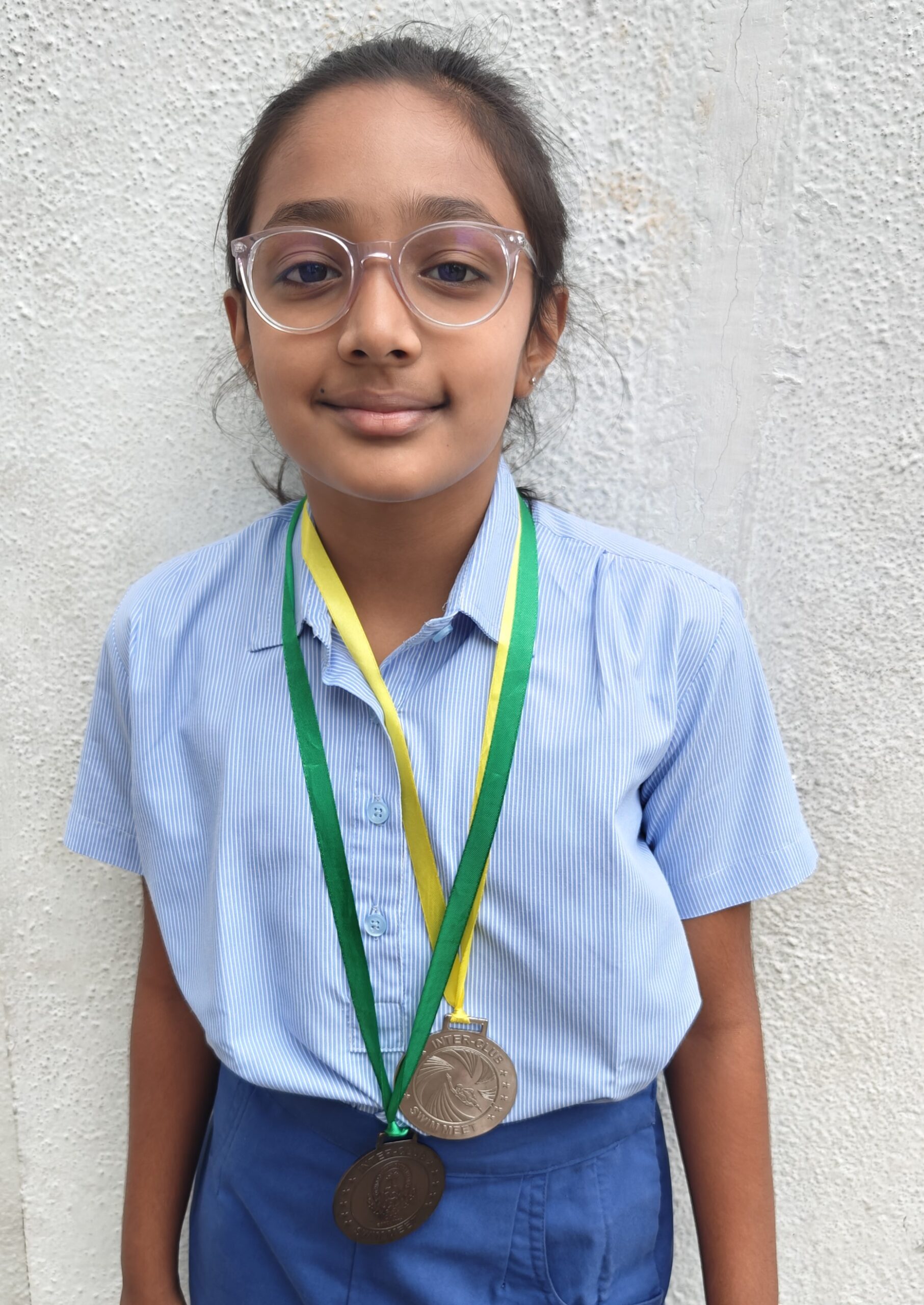 IN THE COSMOPOLITAN INTER CLUB SWIM MEET -2025, MAANYA IYER SECURED: 2ND PLACE IN 25 METRE BACKSTROKE, GIRLS AND SHE REPRESENTED M.C.C. WITH THE TIME RECORDED 24.39. IT WAS HELD AT THE COSMOPOLITAN CLUB SWIMMING POOL, CHENNAI.