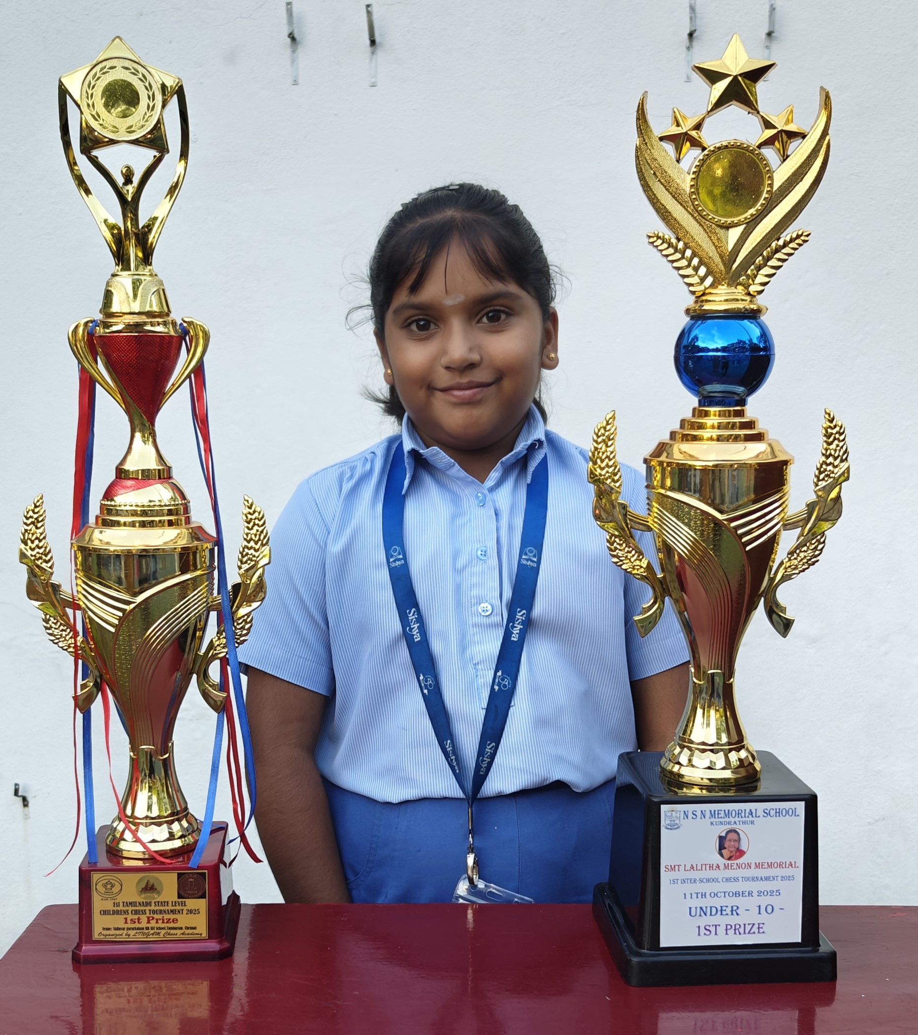 SAMANVETHA PLACED FIRST IN THE SMT. LALITHA MEMORIAL INTER-SCHOOL CHESS TOURNAMENT HELD AT NSN MEMORIAL SCHOOL.  SAMANVETHA PLACED FIRST IN THE STATE LEVEL CHILDREN’S CHESS TOURNAMENT CONDUCTED BY LINGAM CHESS ACADEMY